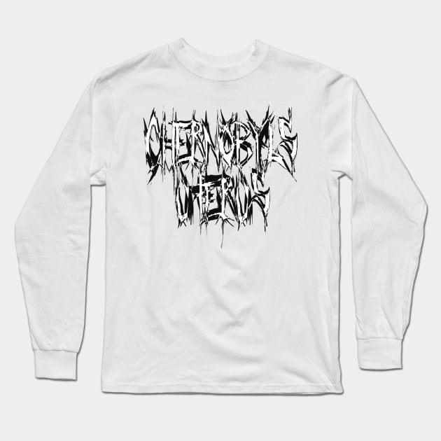 Chernobyl's Uterus (Logo Inverted) Long Sleeve T-Shirt by Kat Davers